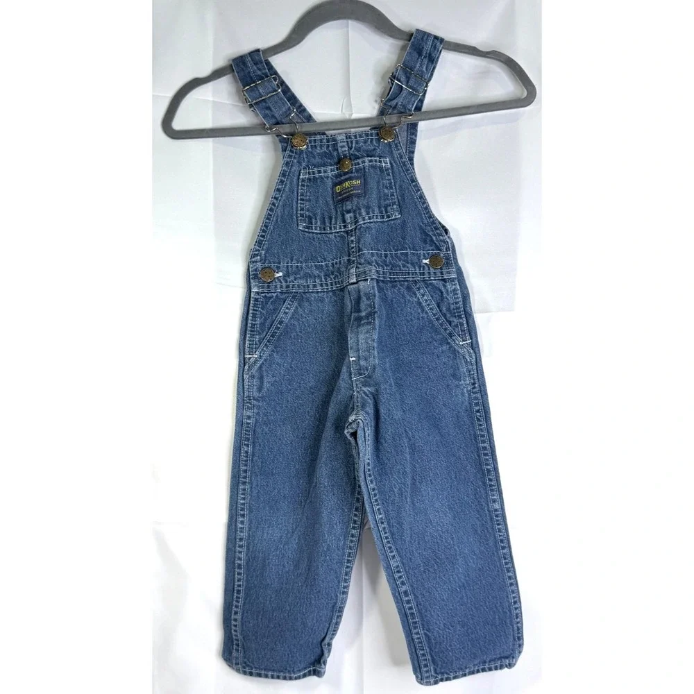 Vintage OshKosh B'Gosh 4T Denim Bib Overalls